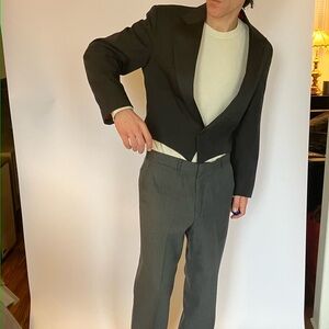 Vintage Pagano West cropped Western Gothic suit jacket made in USA 1970’s